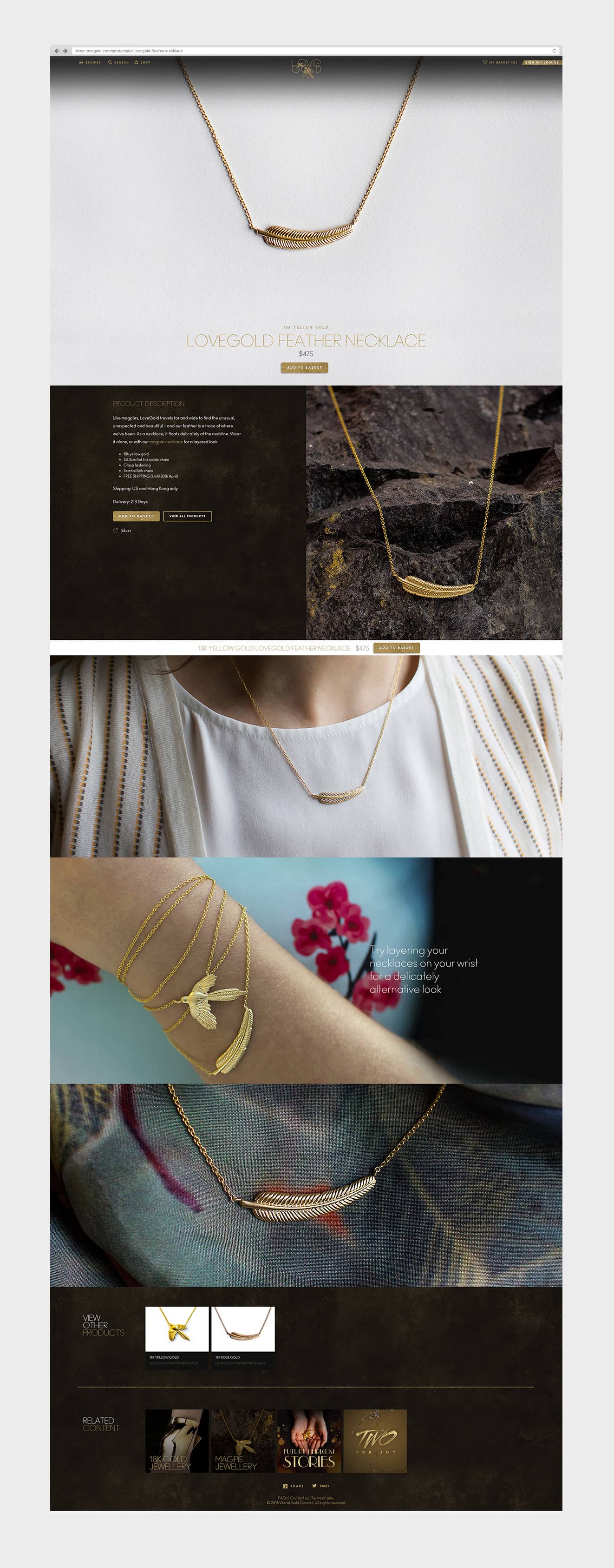 LoveGold Product Page