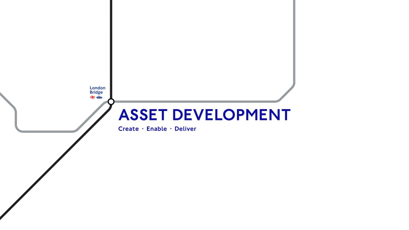 tfl london underground asset development logo london bridge