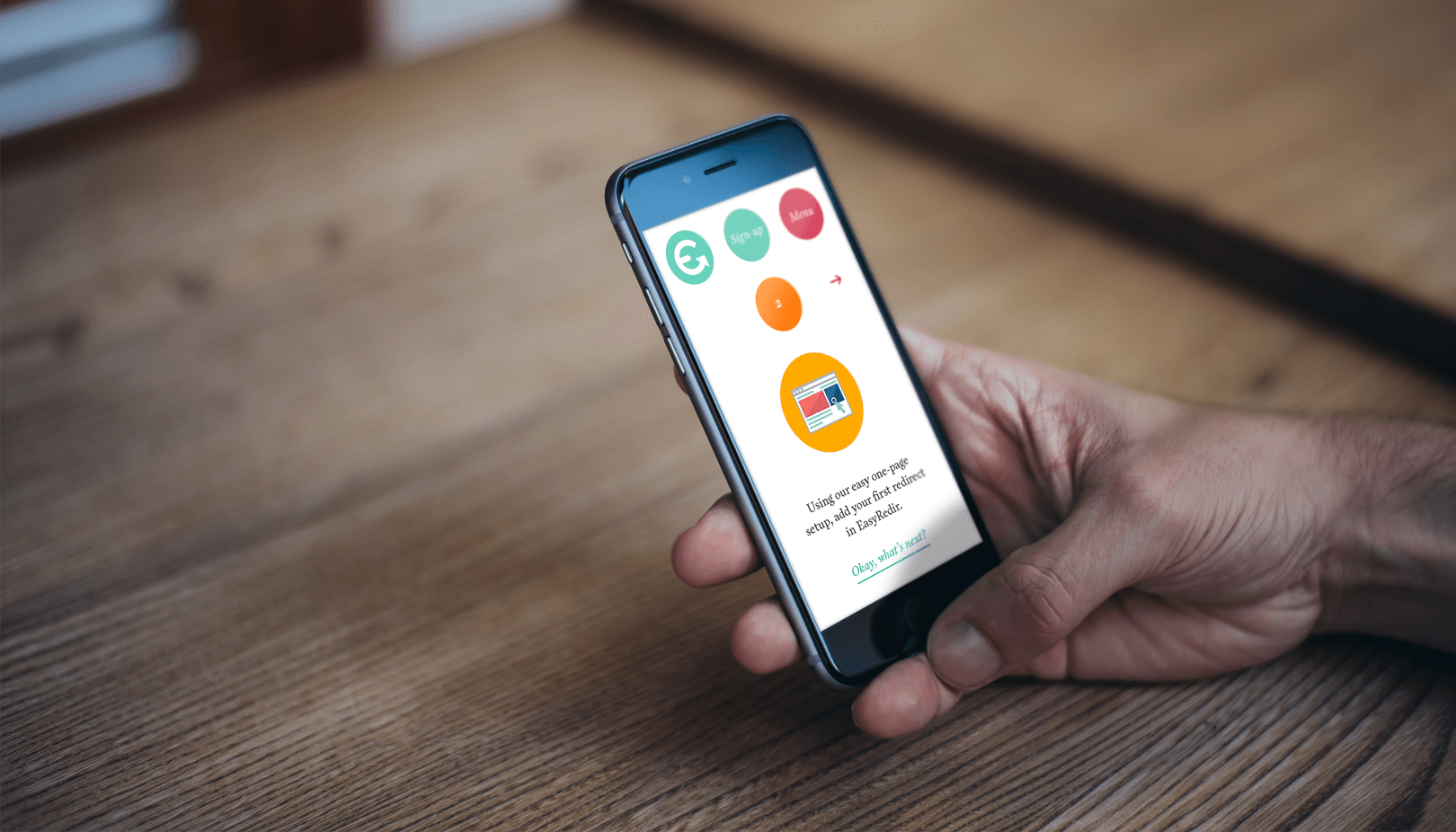 easy redir website mobile sign-up