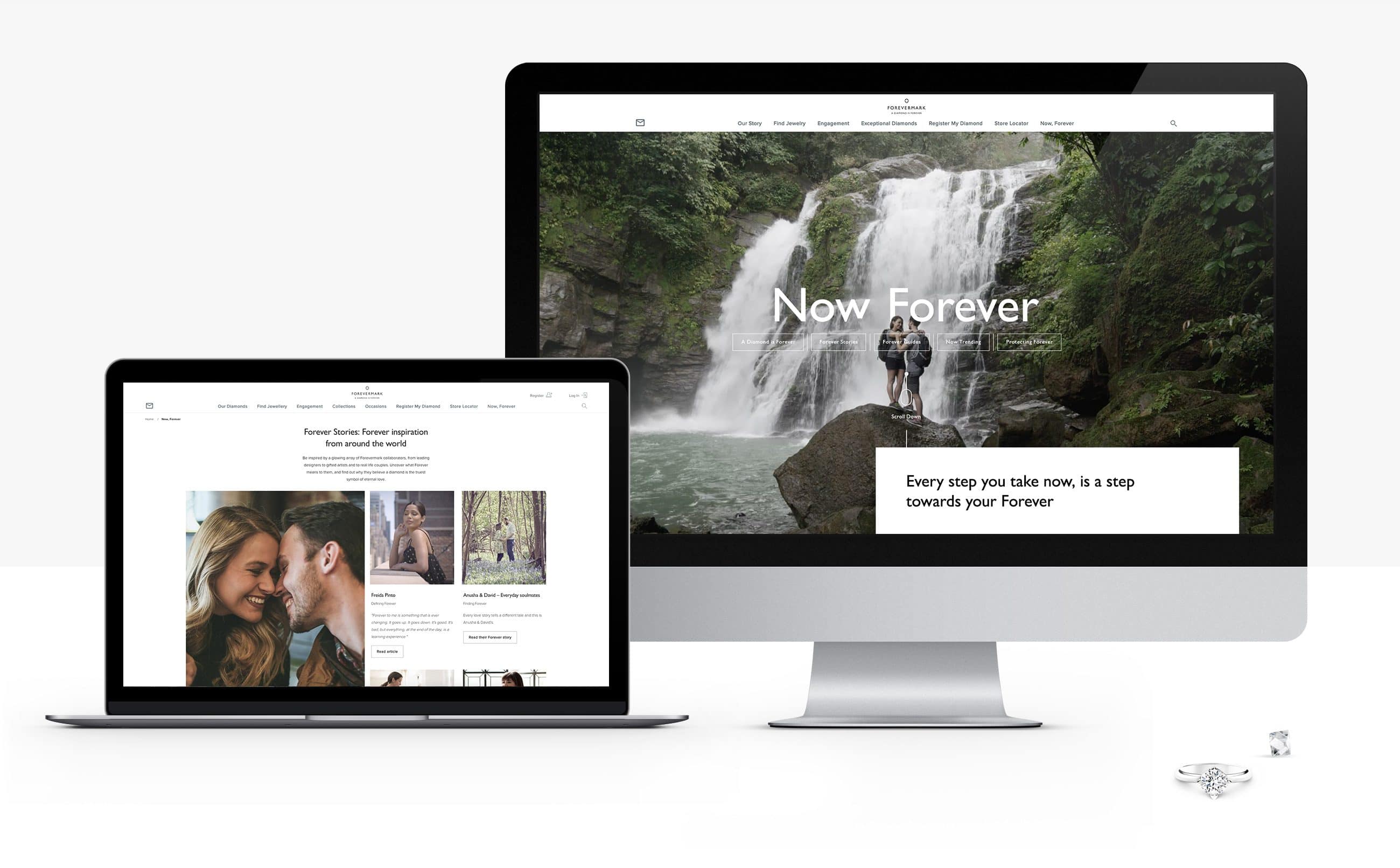 UX Digital Design Forevermark Forever desktop