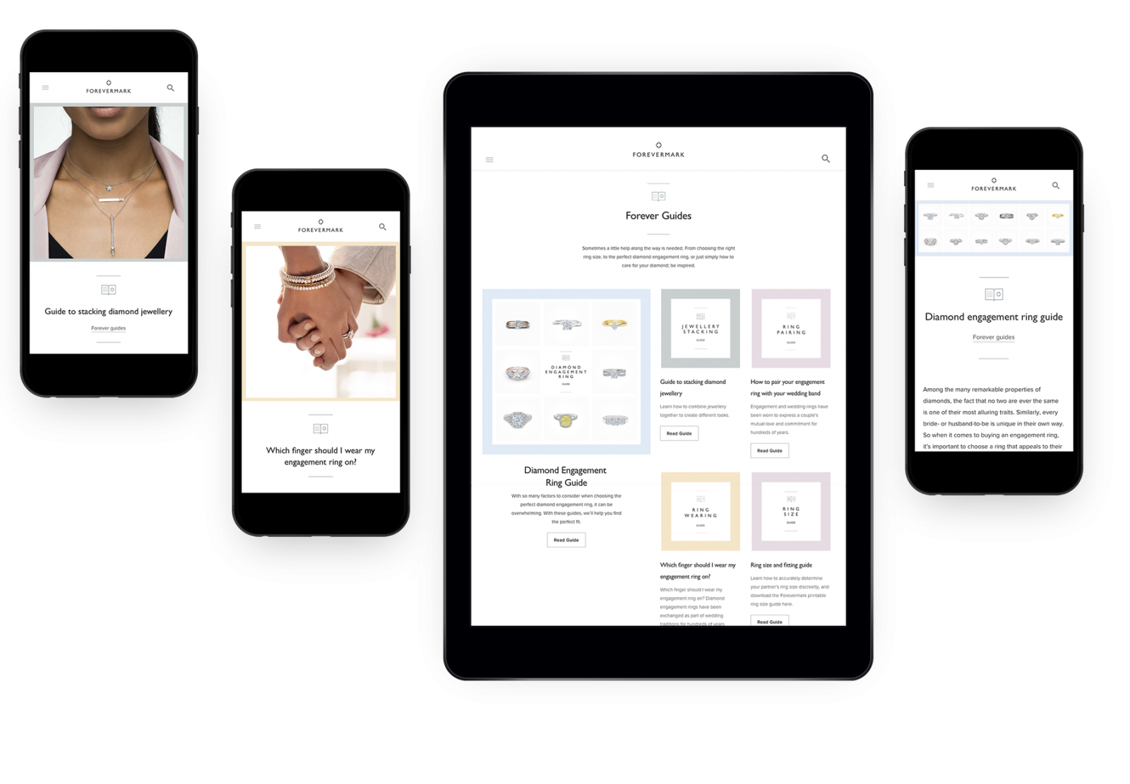 Forevermark Now Forever Creative UX Digital Strategy Agency | Hatched ...