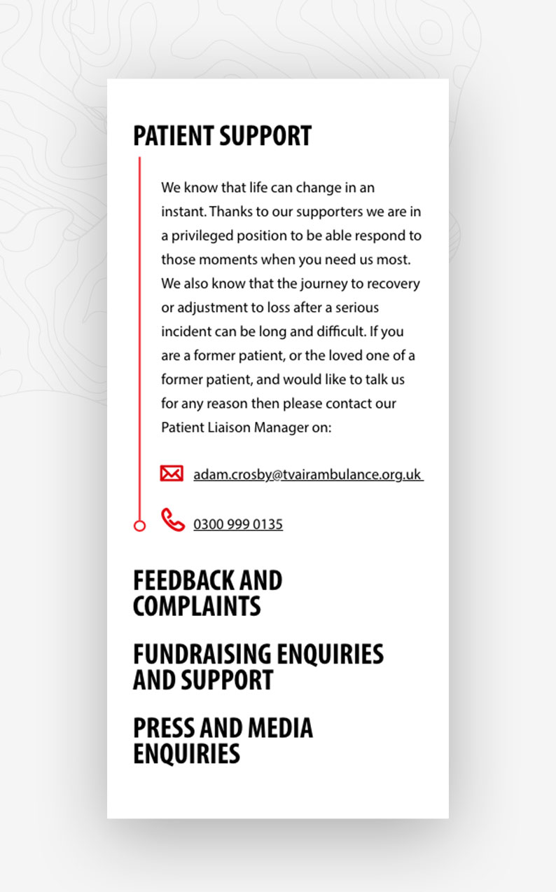 mobile ux design - patient support