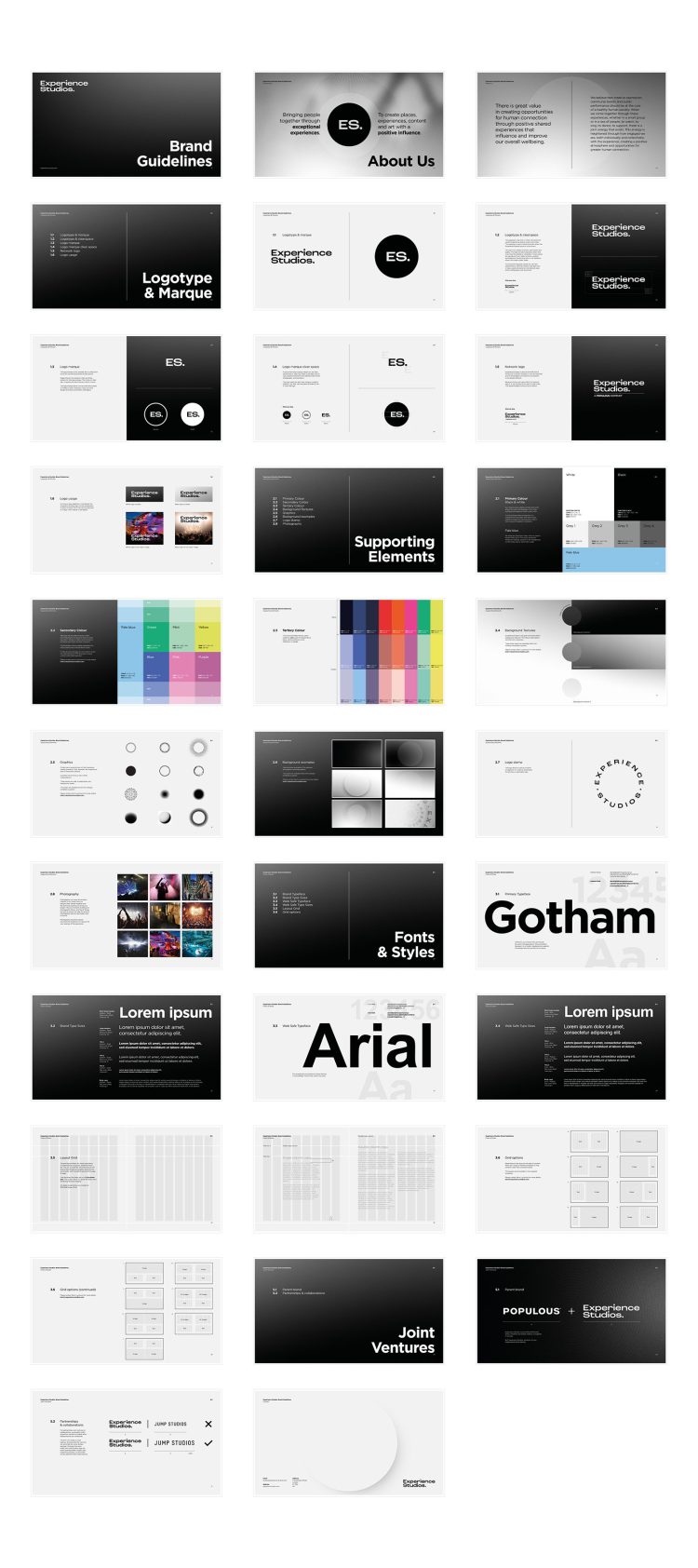 Rebrand and web design for Experience Studios