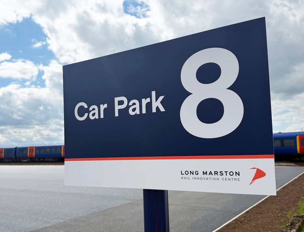 Long Marston signage design