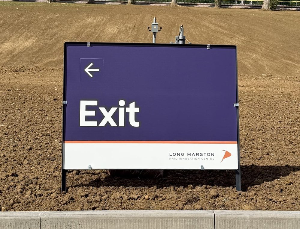 Long Marston signage design