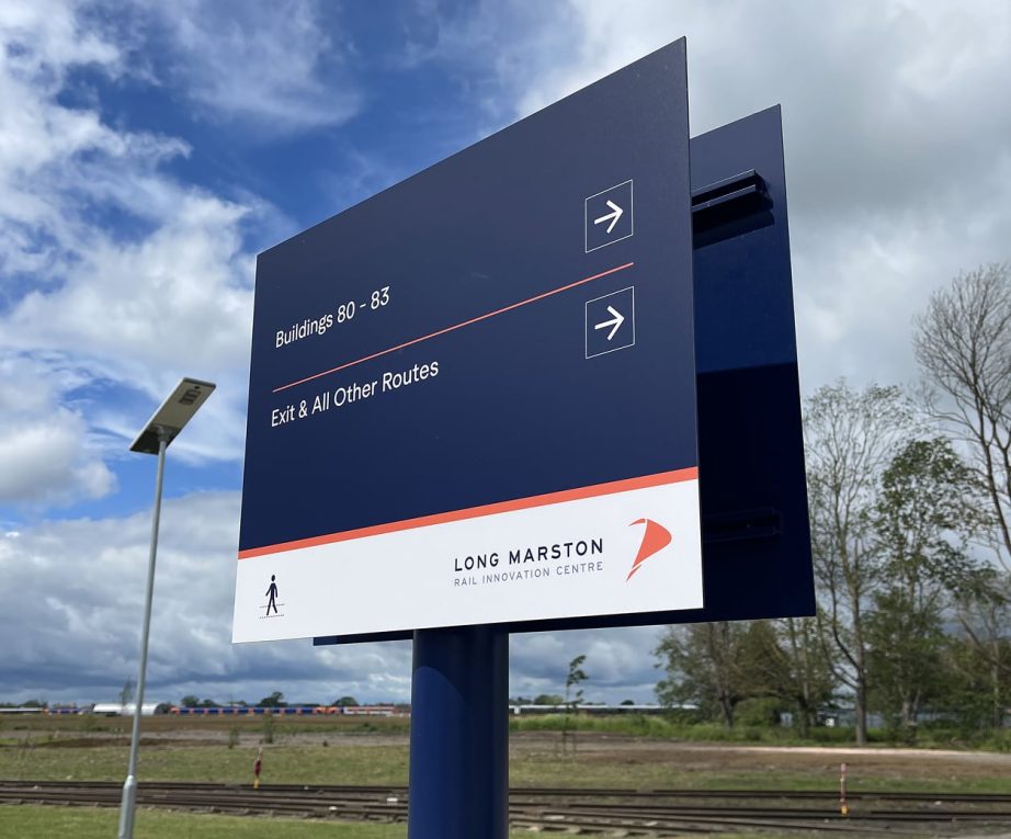 Long Marston signage design