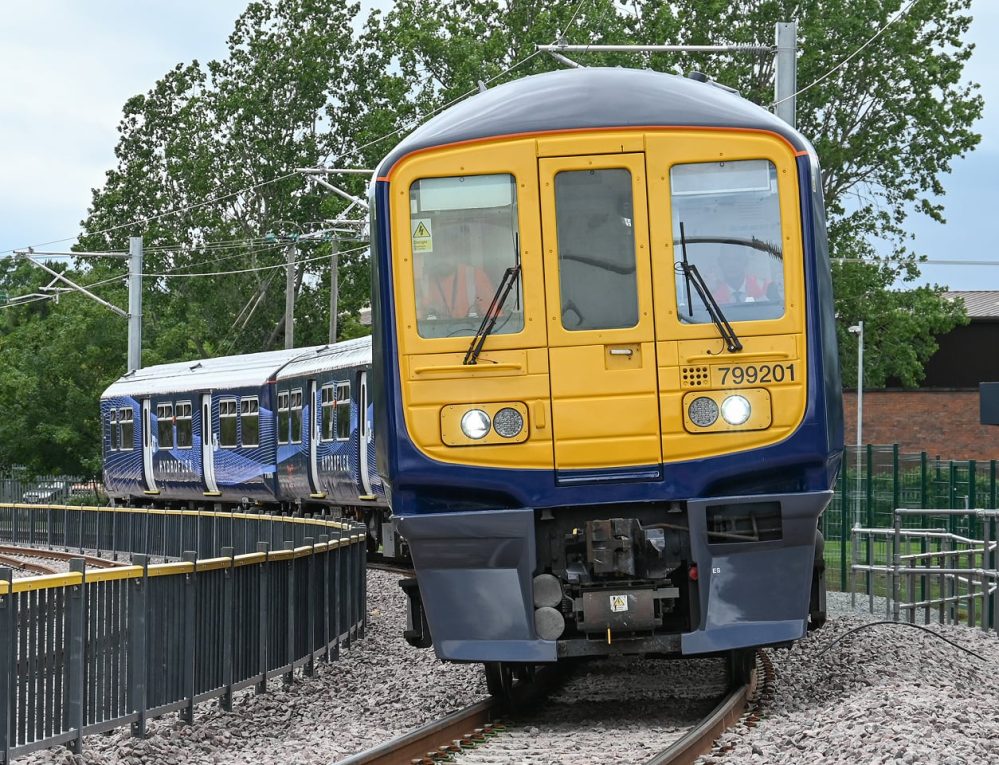 Hydroflex branding train front